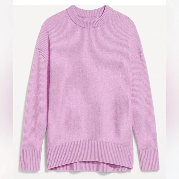Old Navy Lilac Women's Crew Neck Sweater Size Large, NWT - Picture 2 of 4